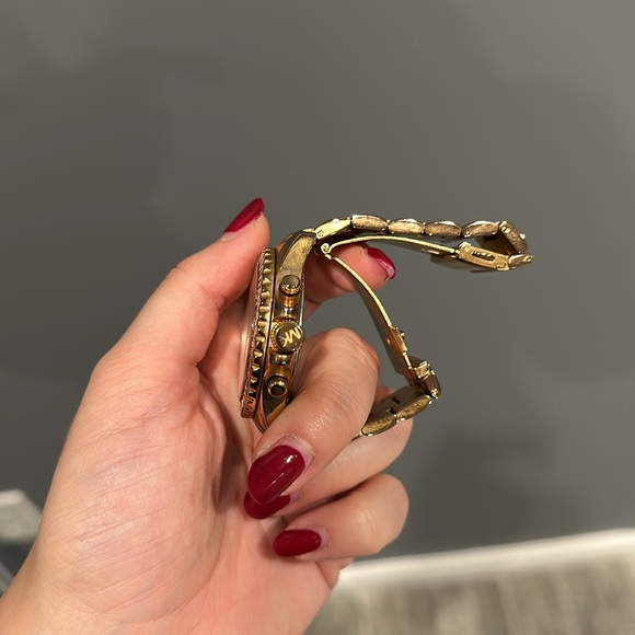 Rose Gold Michael Kors Watch Pink Face with Baguettes - Picture 6 of 7